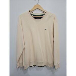 Alexander Julian Colours‎ Mens L Beige Crewneck Long Sleeve Cotton Sweatshirt